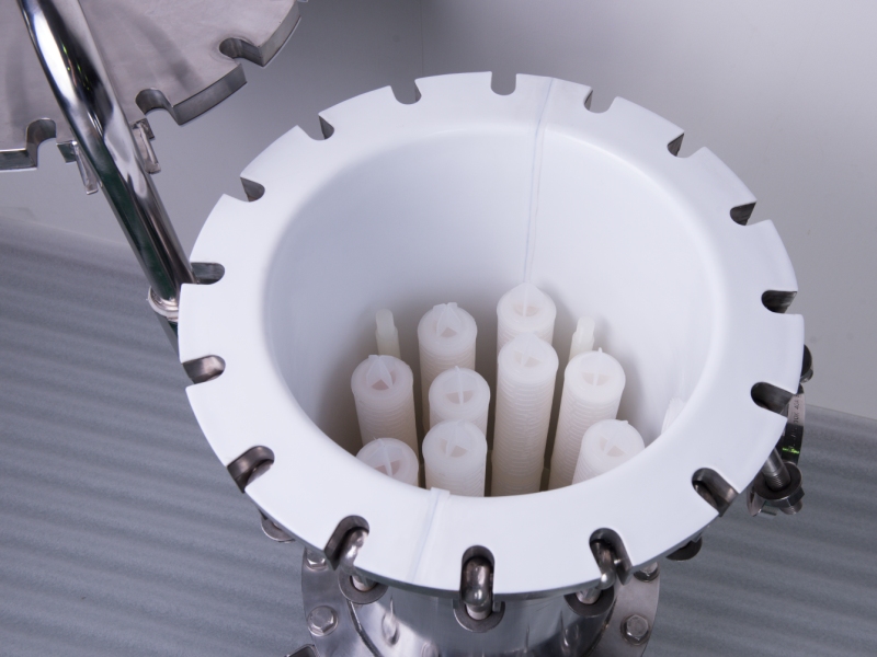 PFAライニング PTFE フィルターハウジング